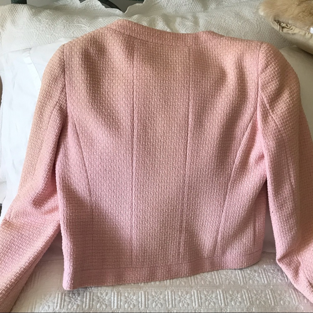 Authentic Chanel Boutique Silk Knit Jacket Blazer - Picture 4 of 4